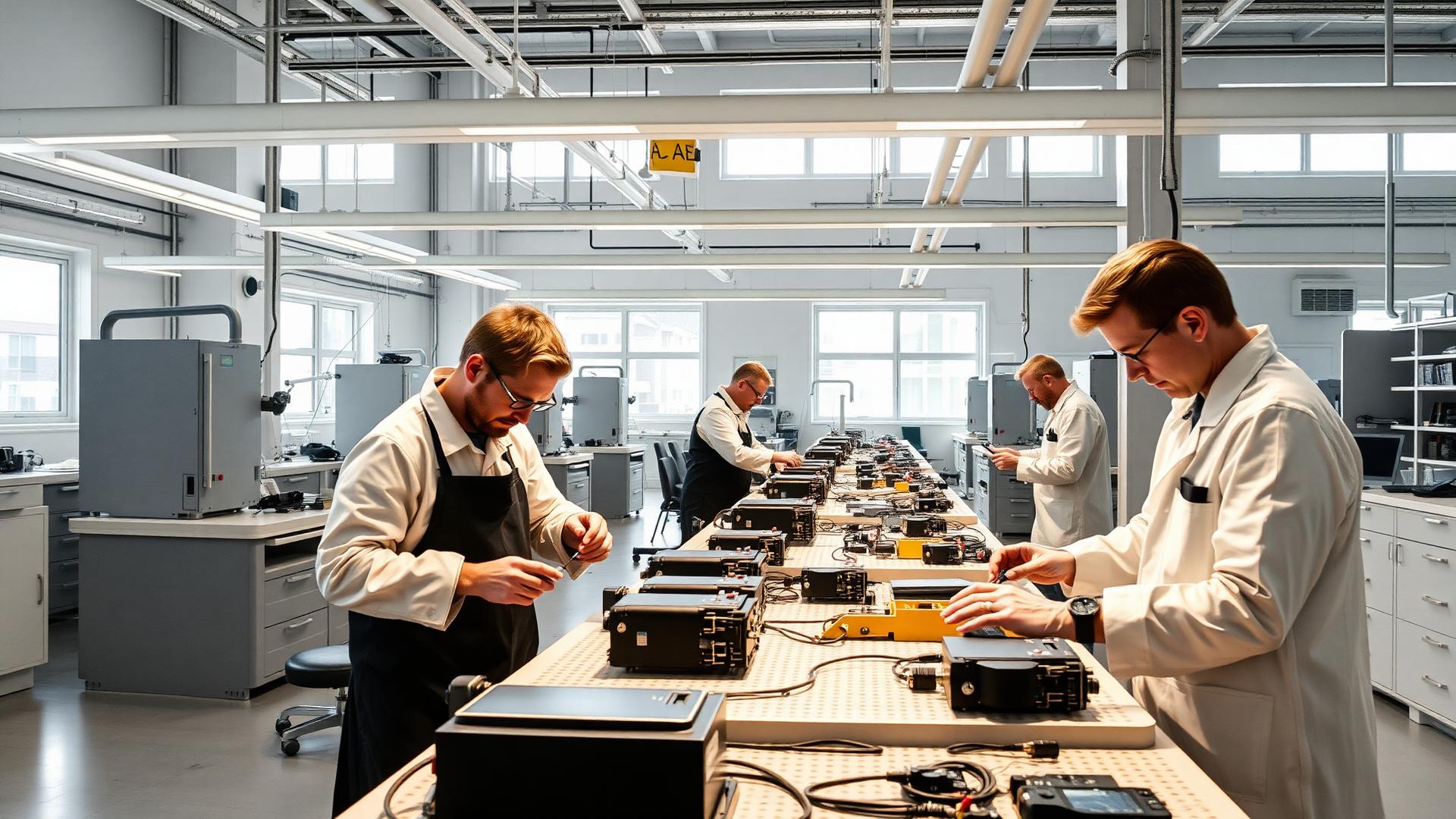 Safetrons fabrik och produktion
